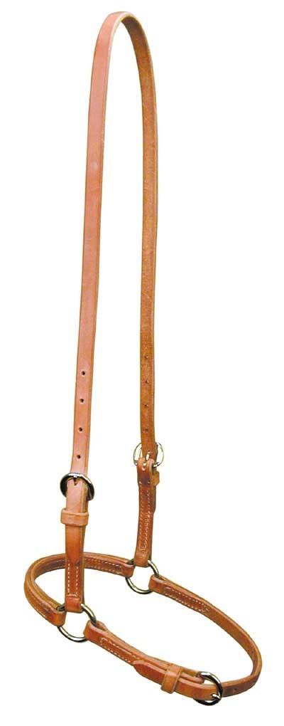 Western Horse Hair on Leather Tie Down Nose Band Barrel Racing Rodeo Games
